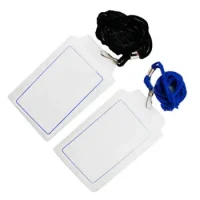 Porta Credencial Colgante Vertical