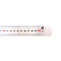 Regla Metálica 50 Cm. Empaque 10 Unidades