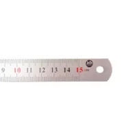 Regla Metálica 15 Cm. Empaque 10 Unidades