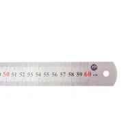 Regla Metálica 60 Cm. Empaque 10 Unidades