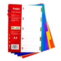 Separador Plástico A4 5 Divisiones