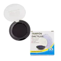 Tampón Dactilar Circular Negro