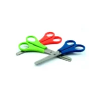 Tijera Escolar Plastica 13 Cm. Con Regla