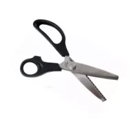 Tijera Metalica Mango Plastico Zigzag