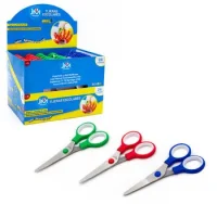 Tijera Escolar 13 Cm Mango Soft 24 Unidades