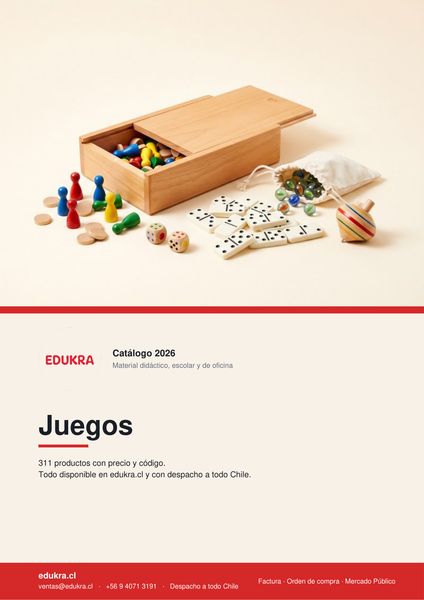 Portada del catálogo Edukra de Juegos