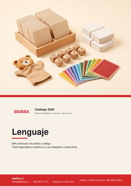 Portada del catálogo Edukra de Lenguaje