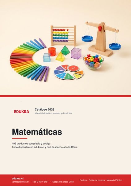 Portada del catálogo Edukra de Matemáticas