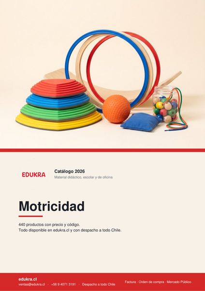 Portada del catálogo Edukra de Motricidad