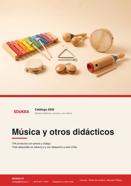 Portada del catálogo Edukra de Música y otros didácticos