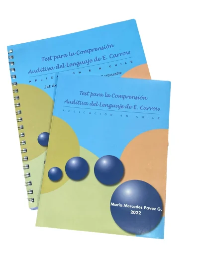 Test Para La Comprensión Auditiva Del Lenguaje De E. Carrow Tecal.